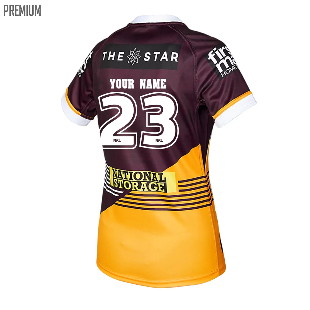 NRL Brisbane Broncos Custom Name Number 2021 Home Jersey