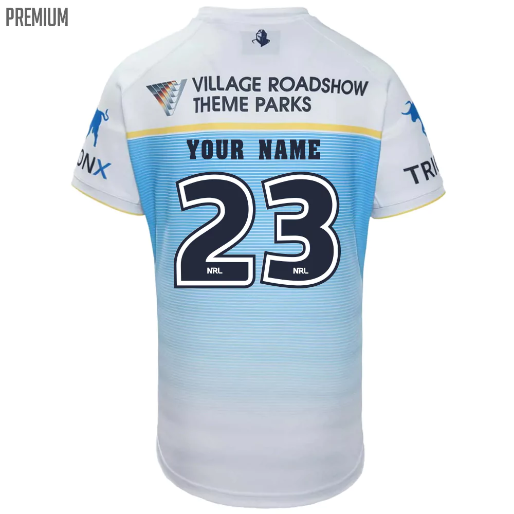 Buy 2022 Gold Coast Titans NRL Home Jersey – Womens - NRL Jerseys