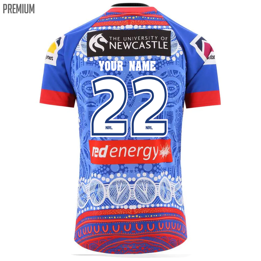 Newcastle Knights 2022 NRL Mens Indigneous Jersey, NK2228-WL
