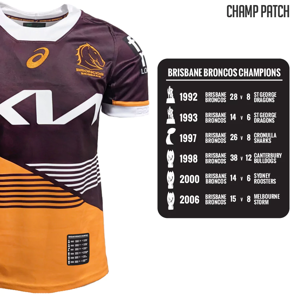 Buy 2023 Brisbane Broncos NRL Home Jersey - Youth - Your Jersey