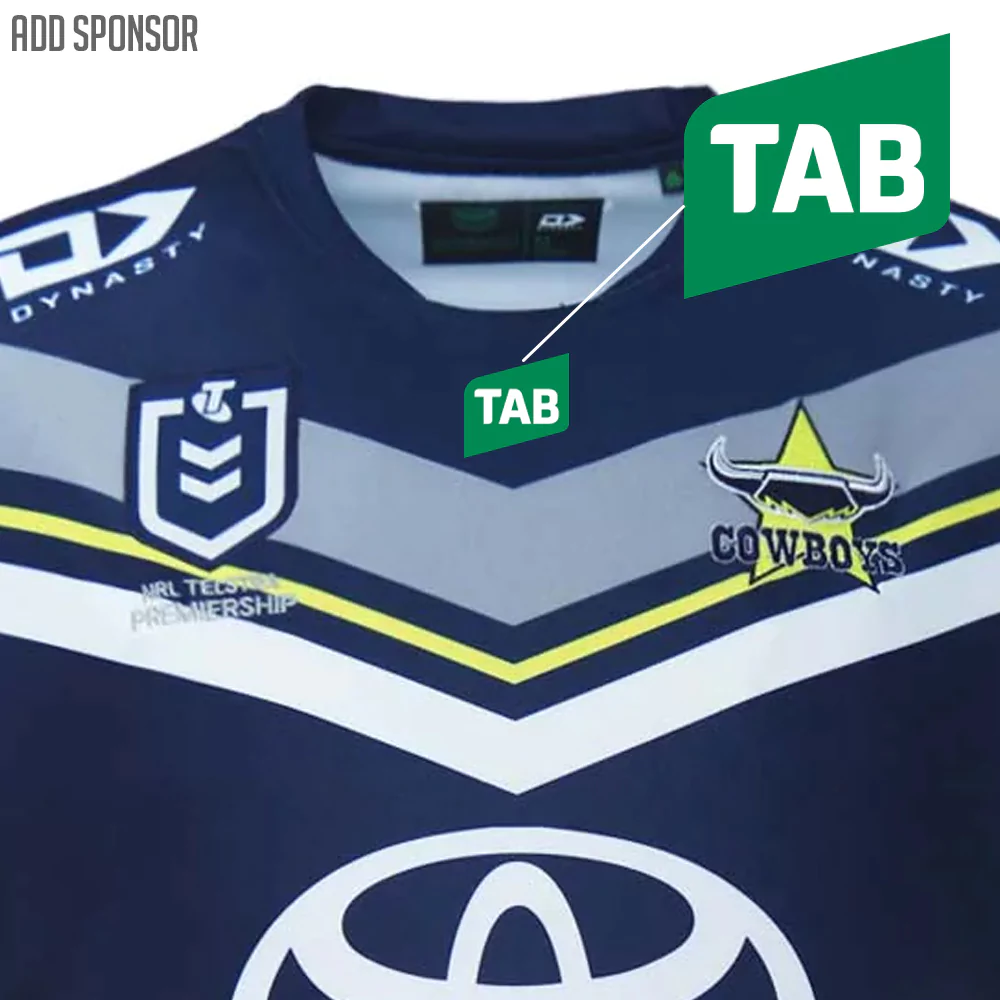  DYNASTY NQ Cowboys 2023 NRL Mens Home Replica Rugby