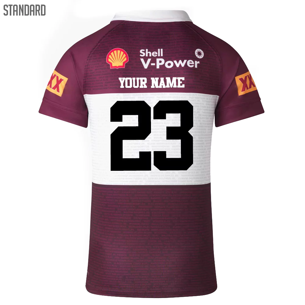 Queensland Maroons State of Origin Captains Run Jersey Sizes S-7XL! T9