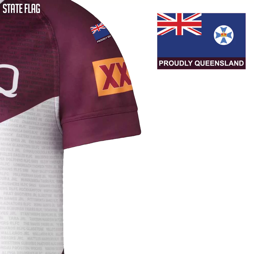 Queensland Maroons State of Origin Captains Run Jersey Sizes S-7XL! T9