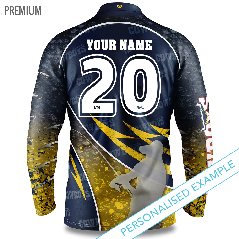Buy 2020 North Queensland Cowboys NRL Fishing Shirt - Adult - Your